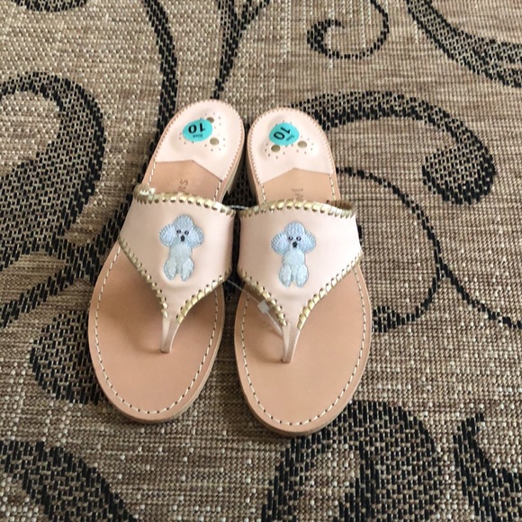 NWOT Jack Rogers Size 10 Slide Poodle Sandals - Picture 2 of 6